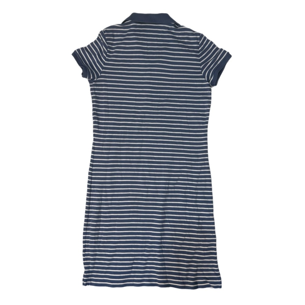 Ralph Lauren Striped Coastal Cotton Polo T-Shirt Dress with Red Logo Size Medium - Picture 8 of 11